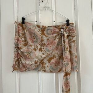 NWT Free People Bohemian Tie-Dye Wrap Skirt